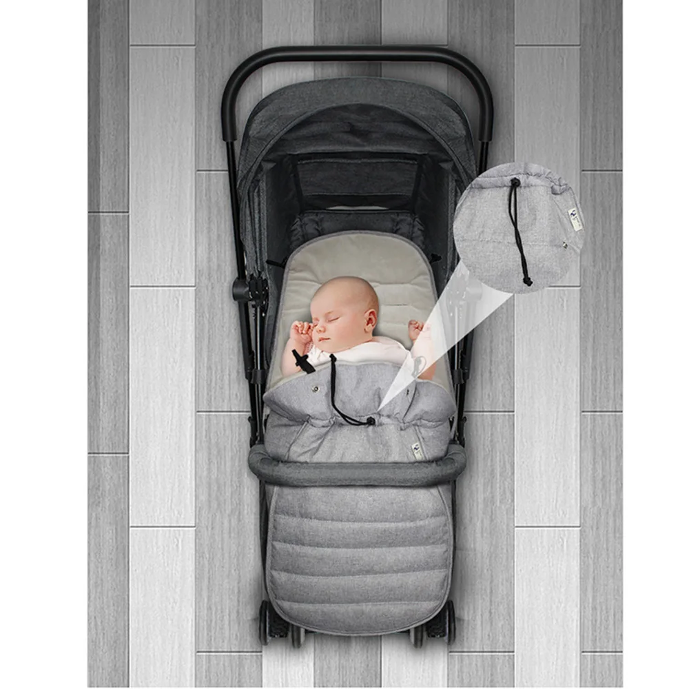 Baby Stroller Footmuff Sleeping Bag Infant Winter Sleepsack Newborn Wheelchair Waterproof Windproof Footcover