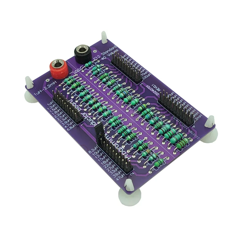 B47C 1Uh To 2.2Mh E12 Standard 40 Values Programmable Inductor Board With 4Mm Banana Sockets Inductance Substitution Box