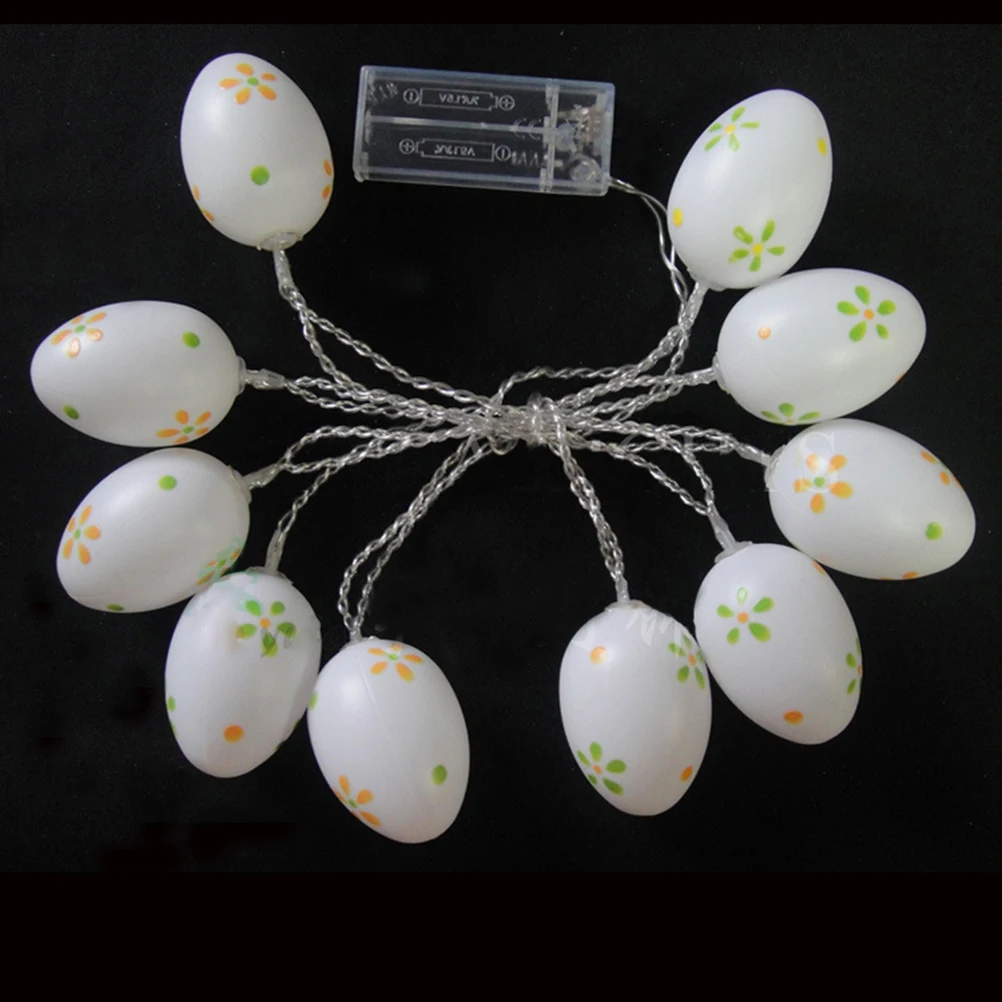 

10LEDLightsEasterEggShapeWarmWhiteStringBatteryOperatedEasyInstallationChristmasHolidayPartyDIYDecorLEDStringLight