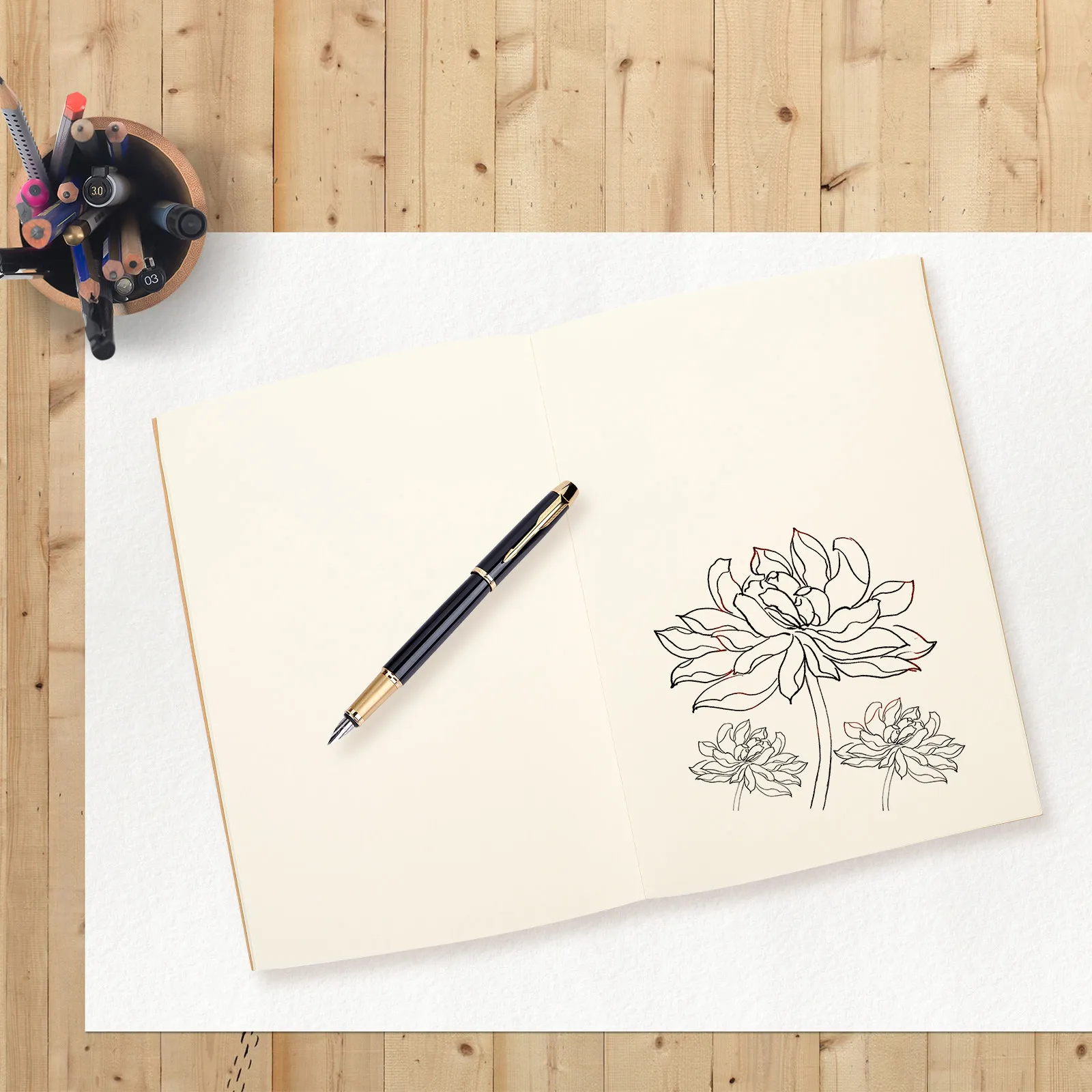 

5Pcs Blank Notebook Simple Style Multipurpose Sketch Book Lightweight Portable Painting Sketchbooks Students Drawing Books Art