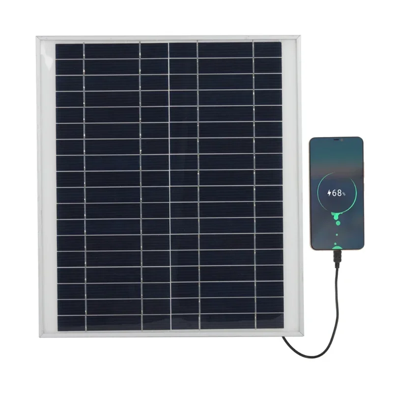 300W Solar Panel Kit Portable 12V Monocrystalline Aluminum Frame Dual USB Outdoor Solar Cell Power Bank for Phone Laptop Camping