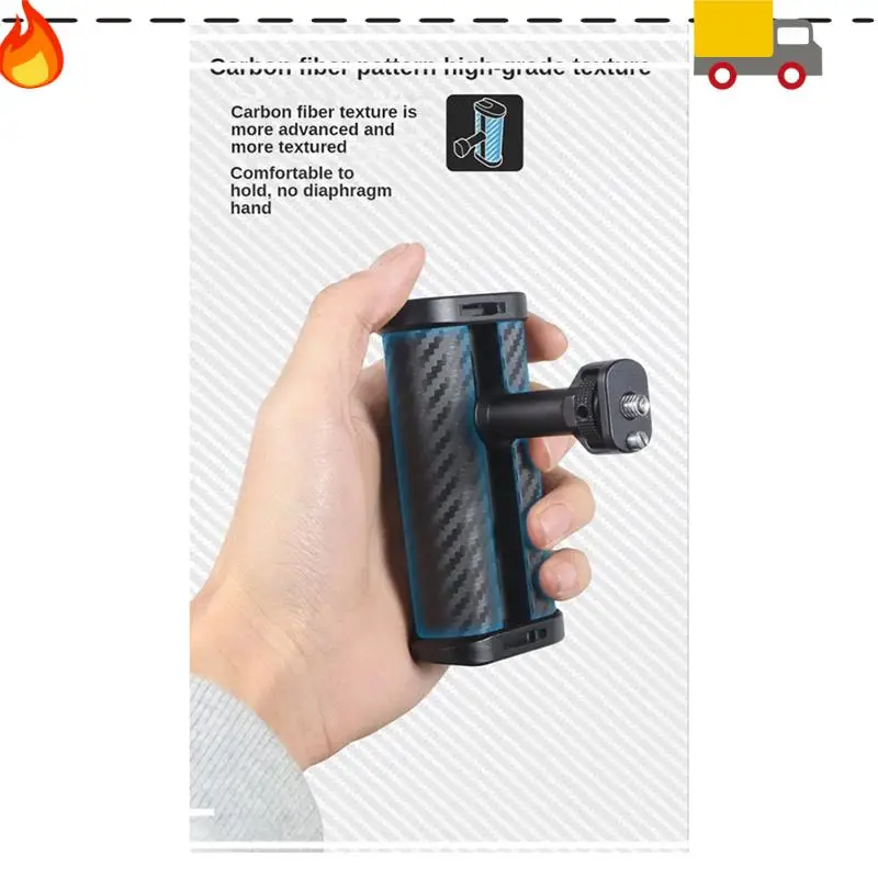

Mini Side Handle Handgrip With Dual 1/4 Screw Mount For Mirrorless Digital Camera DSLR Camera Cage Built-In Wrench