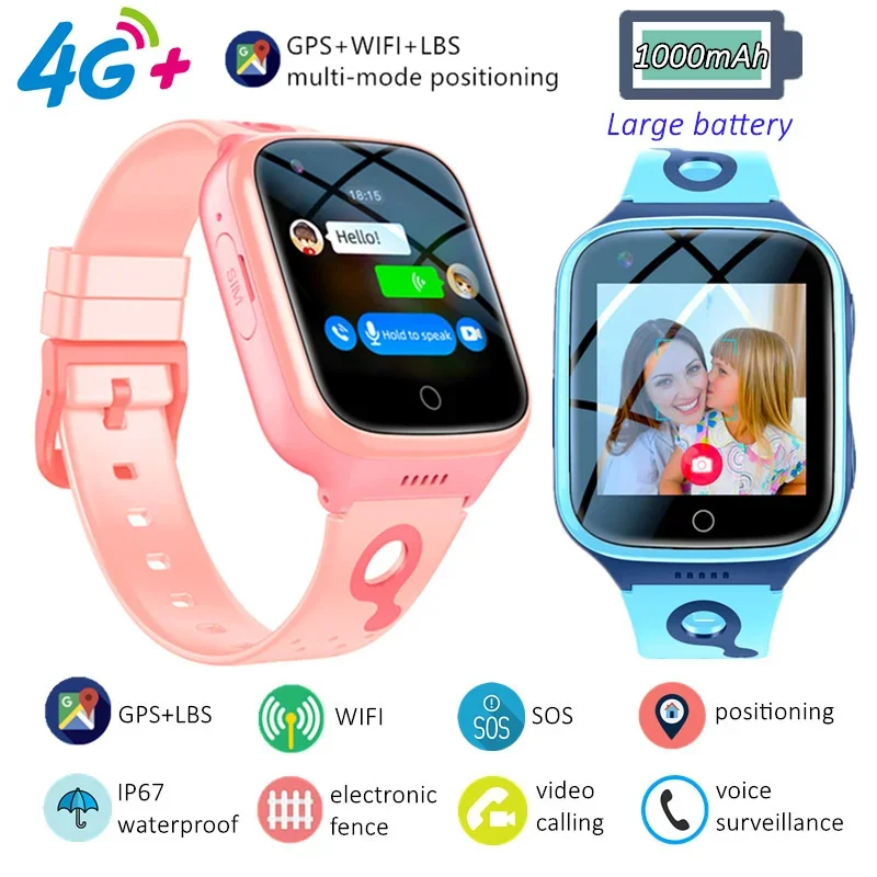 

Fashion Smart Watch for Kids IP67 Waterproof Outdoor Sport Smart Wristwatch SOS LBS Multimode Positioning Children's Phone Watch