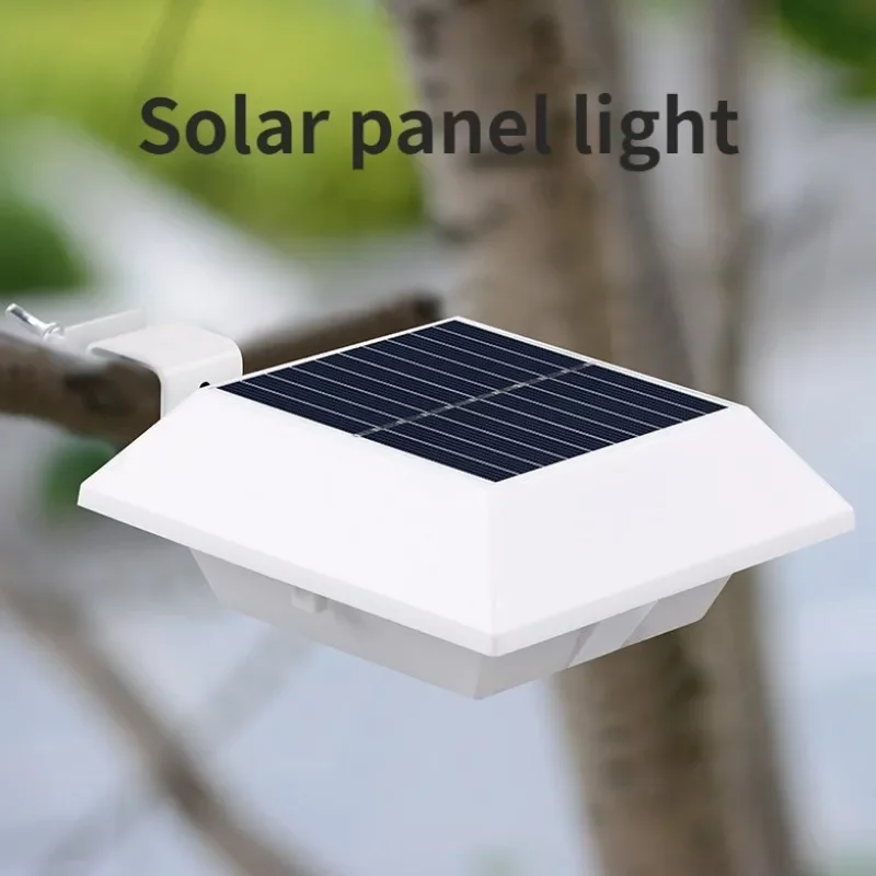 Outdoor LED Solar Street Light Security Flood Light, Waterproof White / Warm 12 LEDs Auto On/Off Dusk to Dawn, for Patio, Door