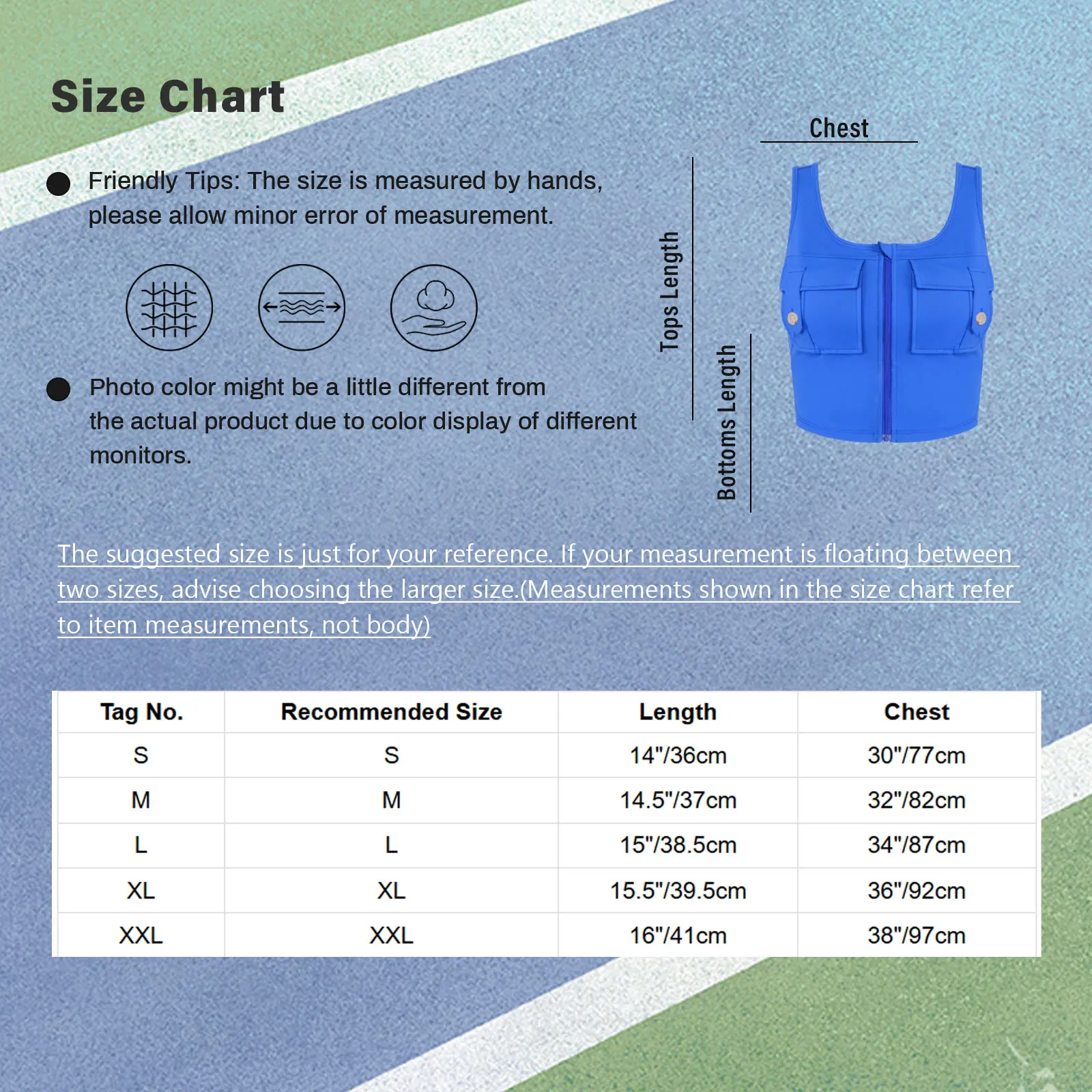 Damskie topy sportowe bez rękawów z dekoltem w kształcie litery U, zapinane na zamek, krótkie bluzki z kieszeniami na zatrzaski, sportowe kamizelki do jogi i ćwiczeń fitness.