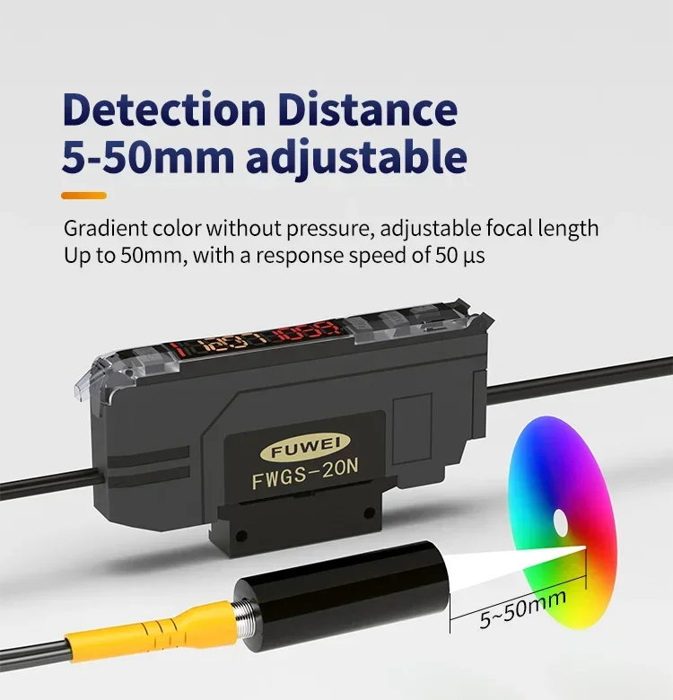 FUWEI FWGS-20N Recognition Sensor Electric Eye Correction Anti-shake Photoelectric Switch Color Sensor