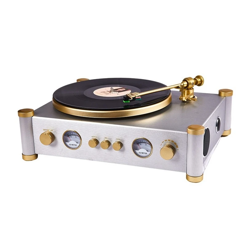 

All-in-one record player, phonograph with Bluetooth function, is a record player with a record arm.