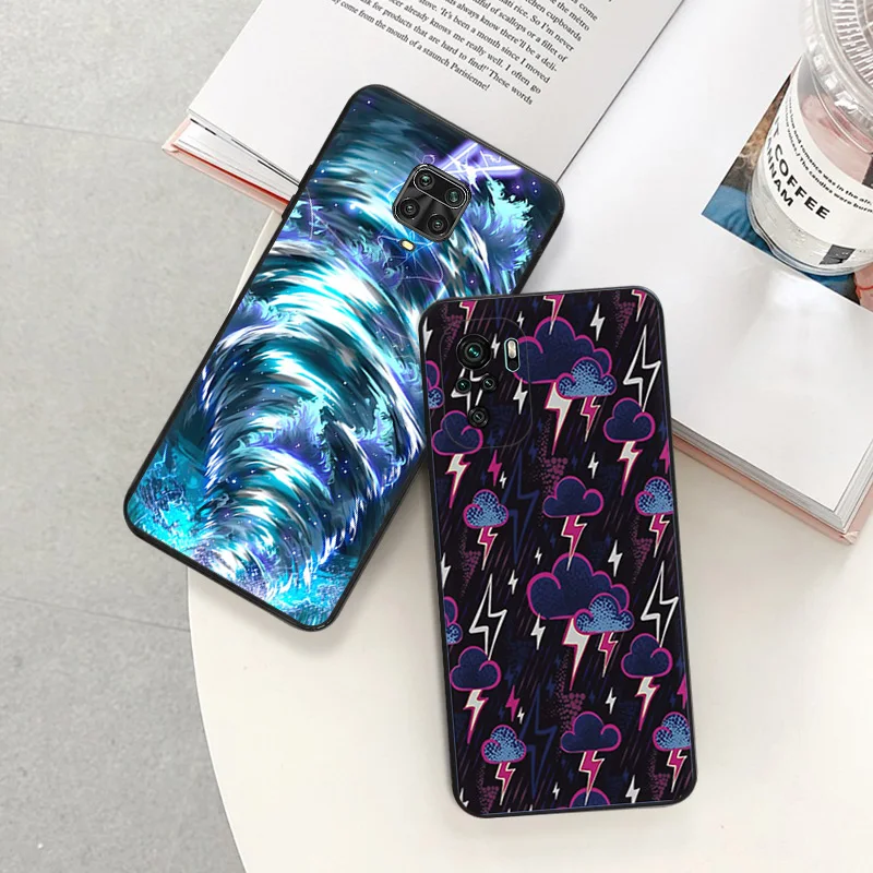 Anti-Drop Phone Case for Redmi A3 13 9 9A 9C 9T 9A 10C 10T Note 10 9s 8 8t 7 Pro 10s Lite Colorful Tornado Lightning Soft Cover