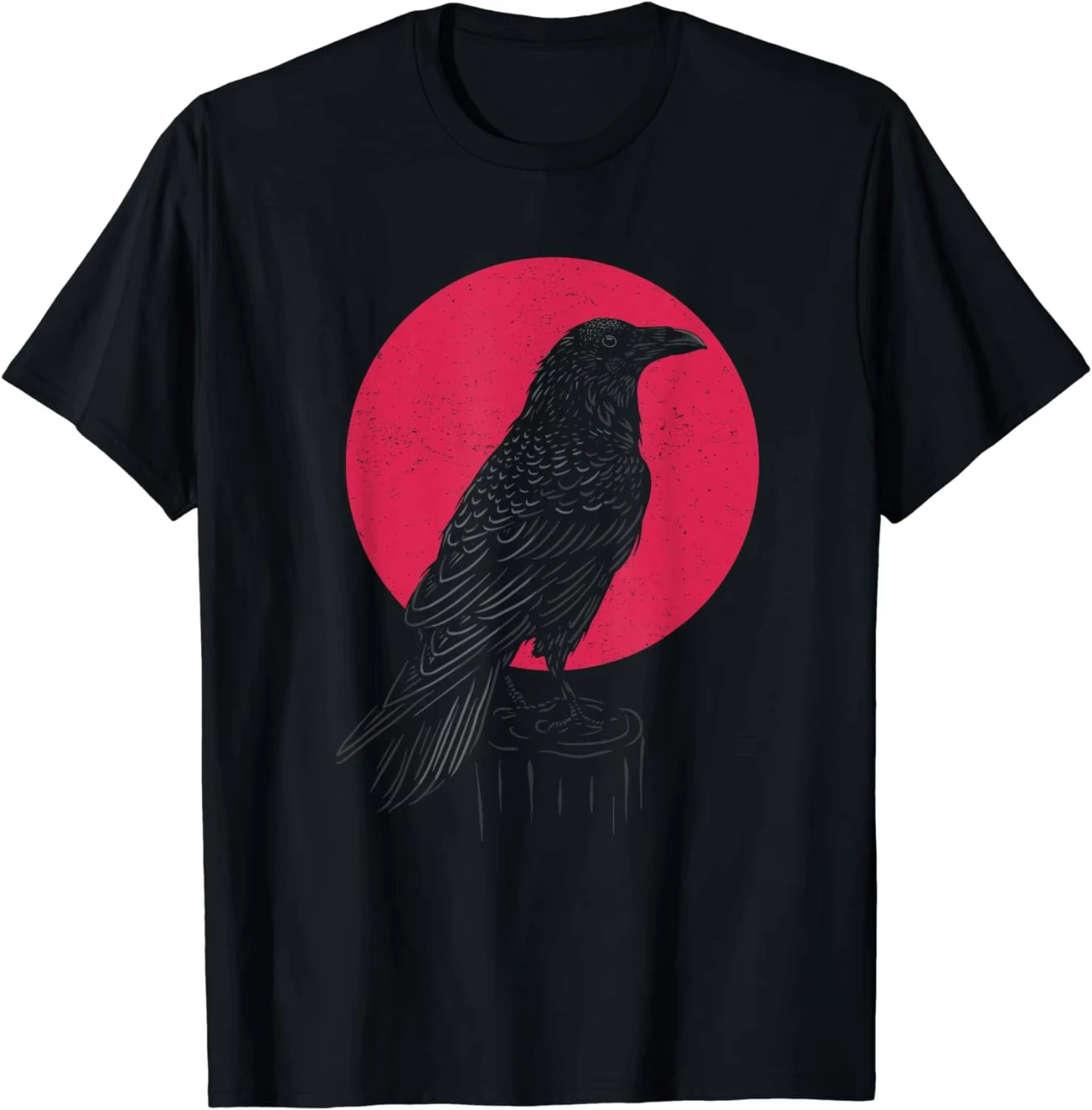 

2025 Viking Raven T Shirt Crow Witchcraft Occult Pagan Crow Lover T-Shirt Men Clothing T Shirts for Men