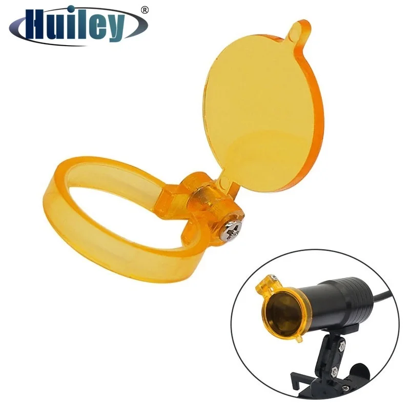 Yellow Filter for LED Headlamp Dental Loupes Useful Lab Illumination Optical Binocular Magnifier Accessories