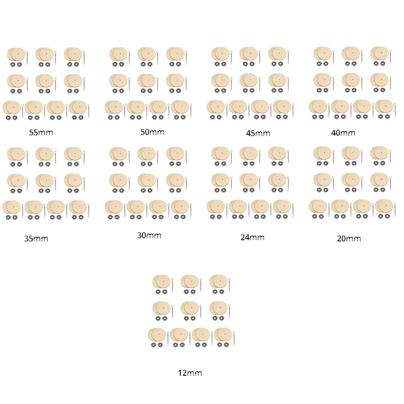 Boneca Joint Connectors, Cotton Pin Articulações, Discos De Fibra De Madeira, Parafuso de Engage Móvel, Bonecas Acessórios, 10 Conjuntos