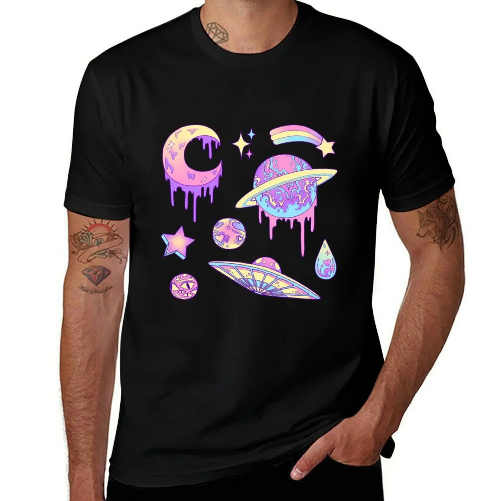 

Pastel Galaxy T-Shirt man t shirts for men man tshirt black cotton t-shirt plain for man package T-Shirt