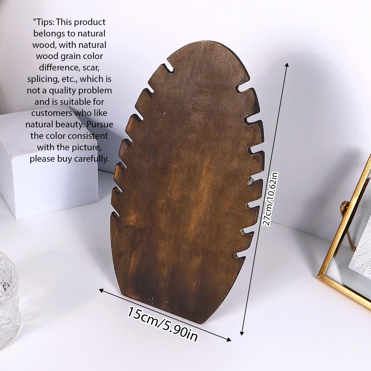 A Creative Wooden Necklace Storage Rack for Home Use, Suitable for Organizing Jewelry and Displaying Items in Stores, Which