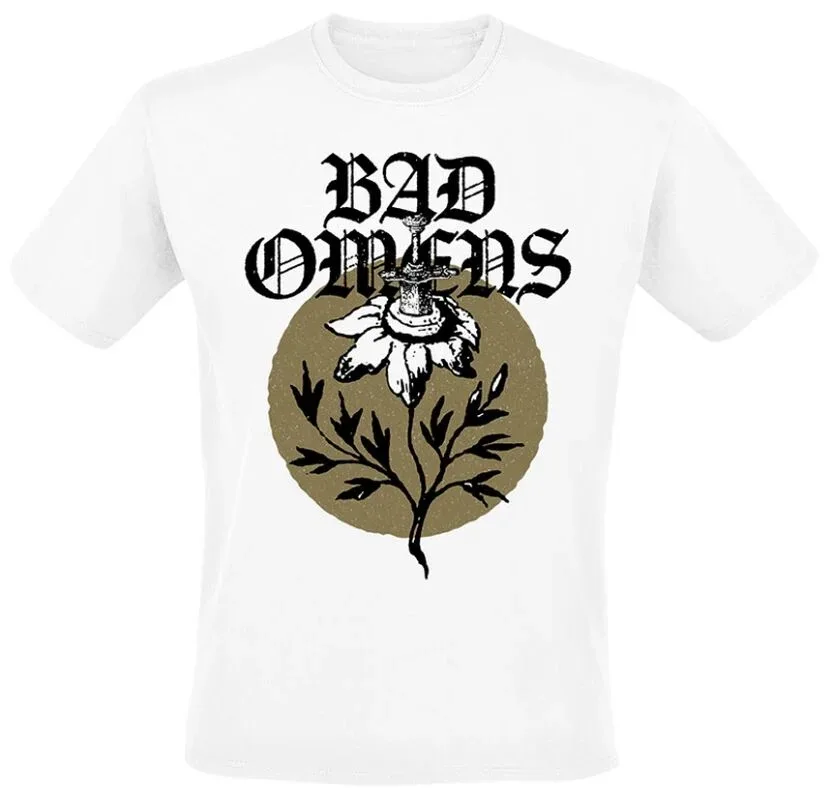 

Sunflower Bad Omens Графический принт Летние элитные брендовые хлопковые мужские и женские футболки с короткими рукавами Тенденция уличной моды