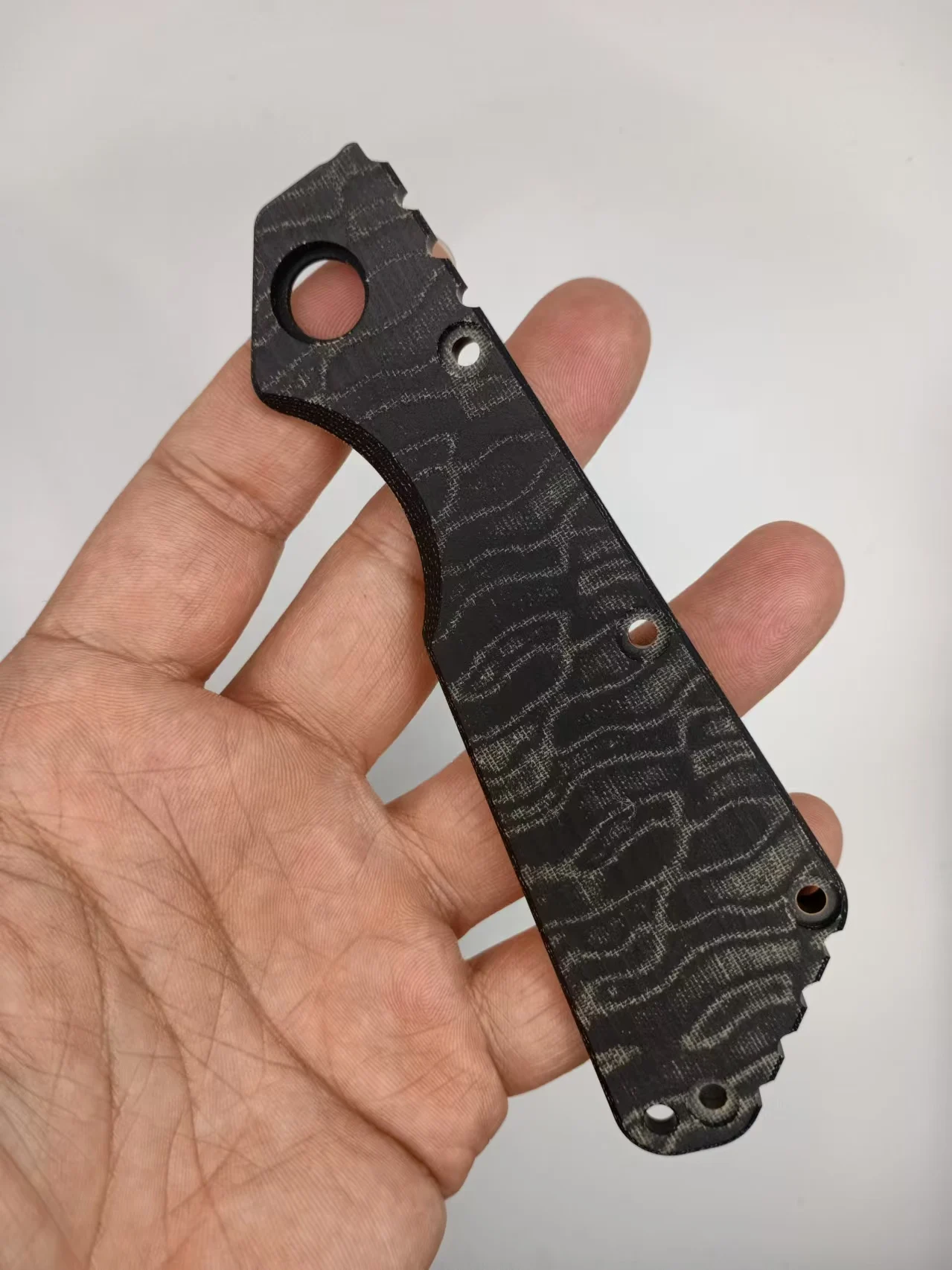 New 1 Piece Custom Made Micarta Scales for STRIDER SMF Old Version Modify