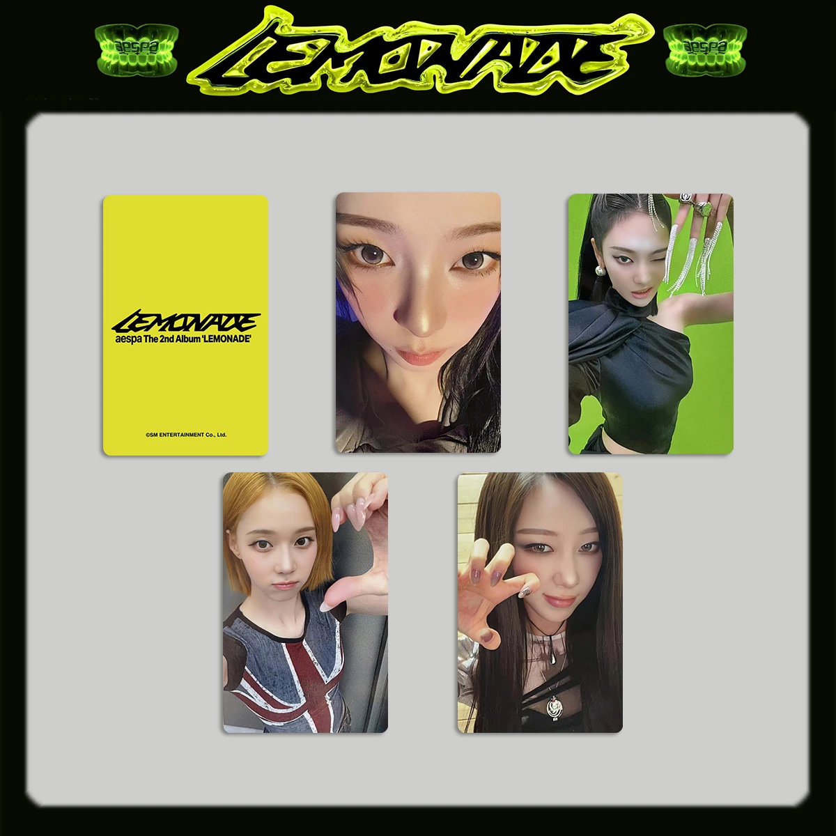 2026 new 4 popular girl group aespa LEMONADE new album flash photo