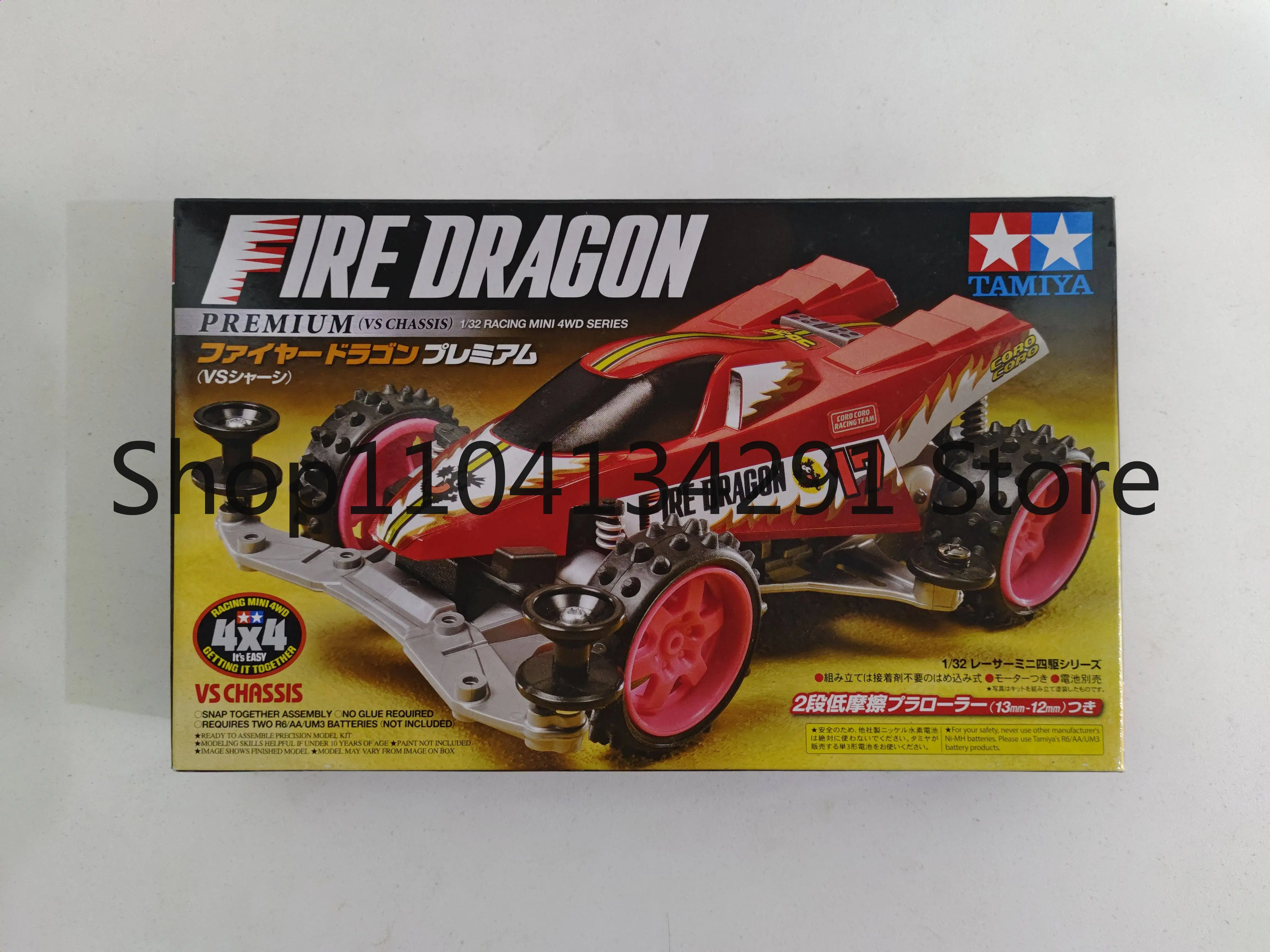 

Оригинальная модель автомобиля Tamiya 4WD 18072 Fire Dragon: красный кузов против шасси - игрушка, модель, коллекционный предмет, подарок на день рождения, фигурка