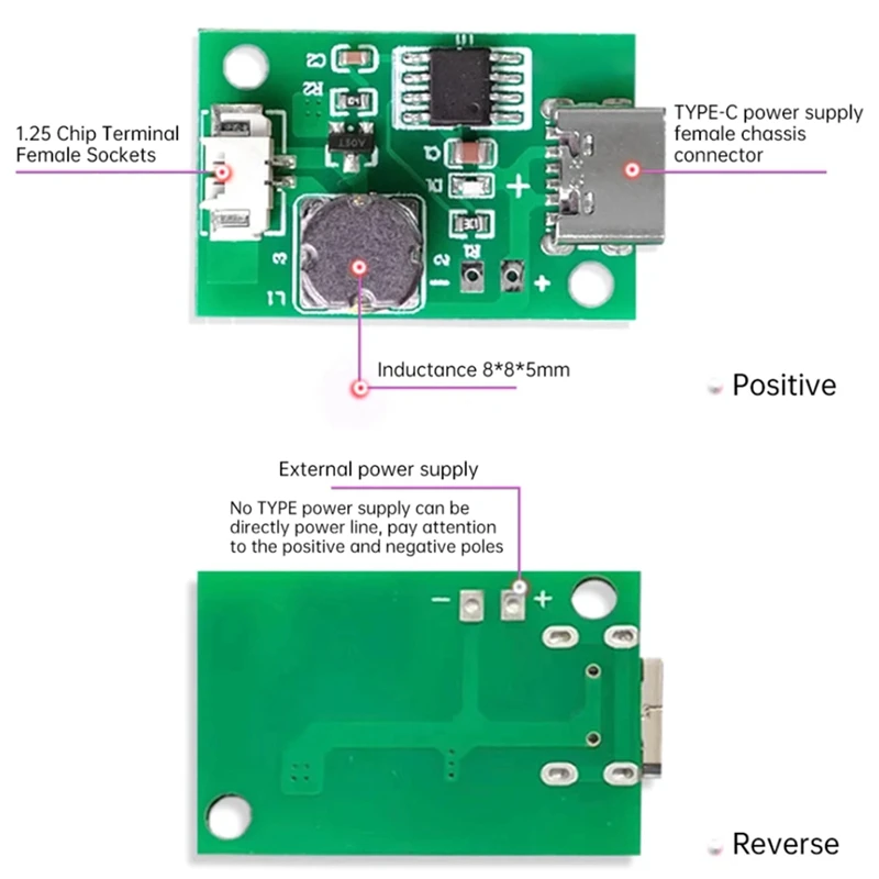 DC5V Single Non-Switched Atomization Humidification Module DIY Ultrasonic Atomizer TYPE-C Mini Humidifier Circuit Board