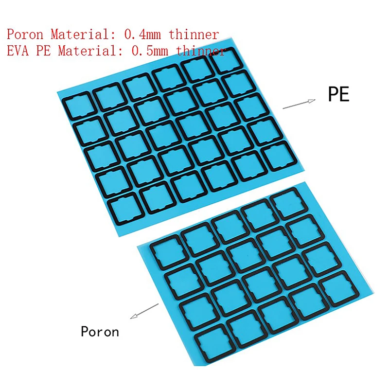 120pcs/bag Poron IXPE EVA Pad For Hot Swappable Mechanical Keyboard Switch Reduce Noise Mute Foam Pads