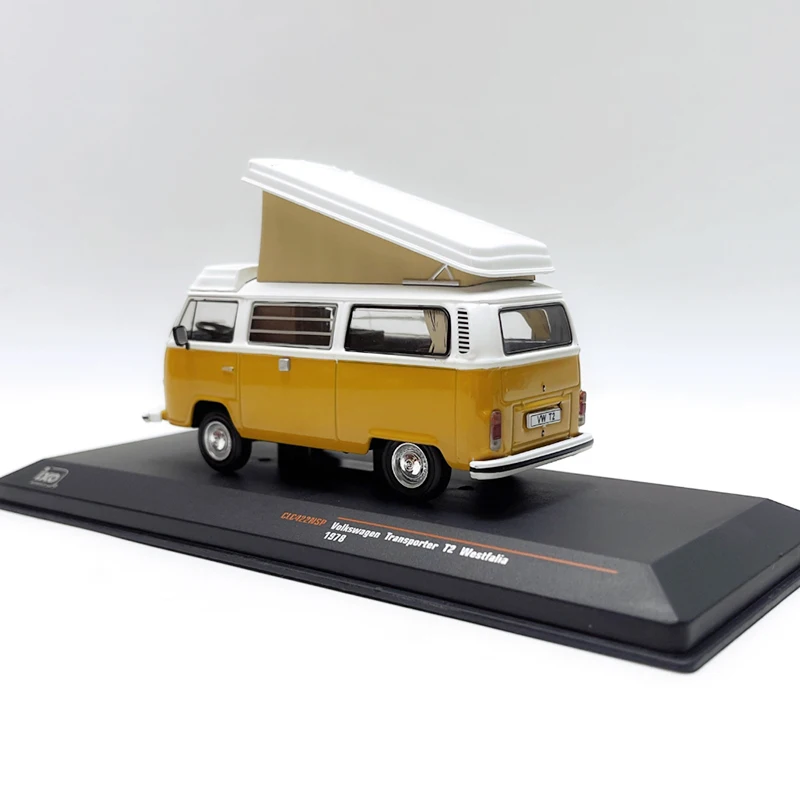 IXO Diecast 1:43 Scale TRANSPORTER T2 1978 Motor Home Alloy Simulation Car Model Adult Collection Decoration Gift Toys Display