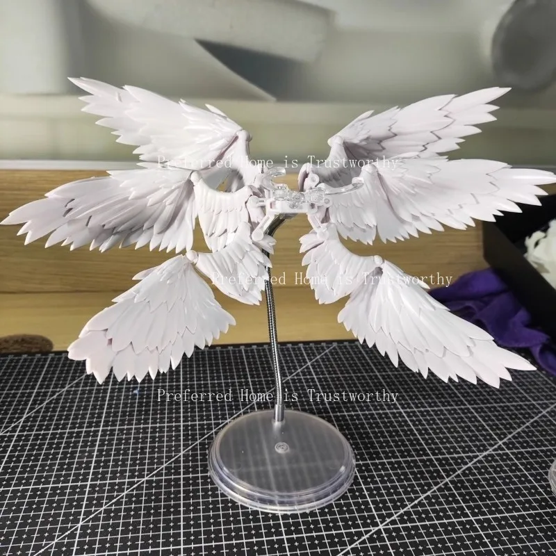Black and White Feather Six Winged Solid Color Series (Without Body Bracket, Only Six Winged Wings)