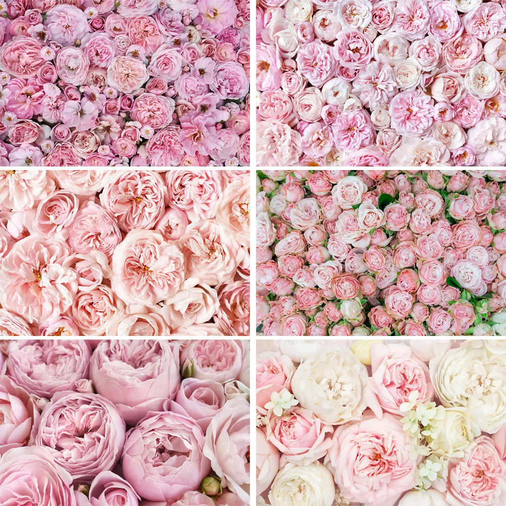 

Floral Flowers Backdrops For Photography Baby Shower Bridal Wedding Birthday Party Decor Photo Background Mariage Ceremony Props