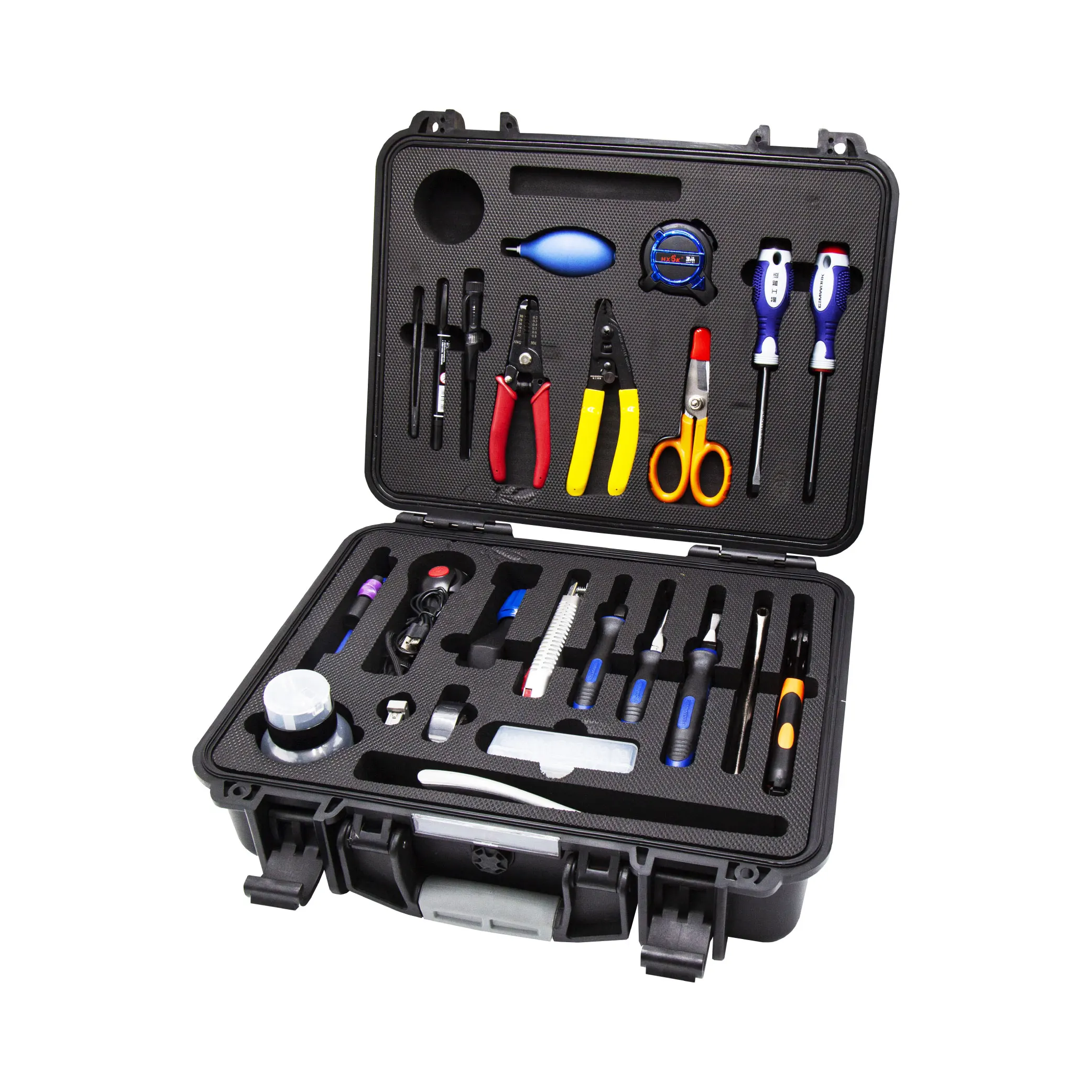Professional equipment fiber optic tool box ftth tool kit fiber installation tools view 4