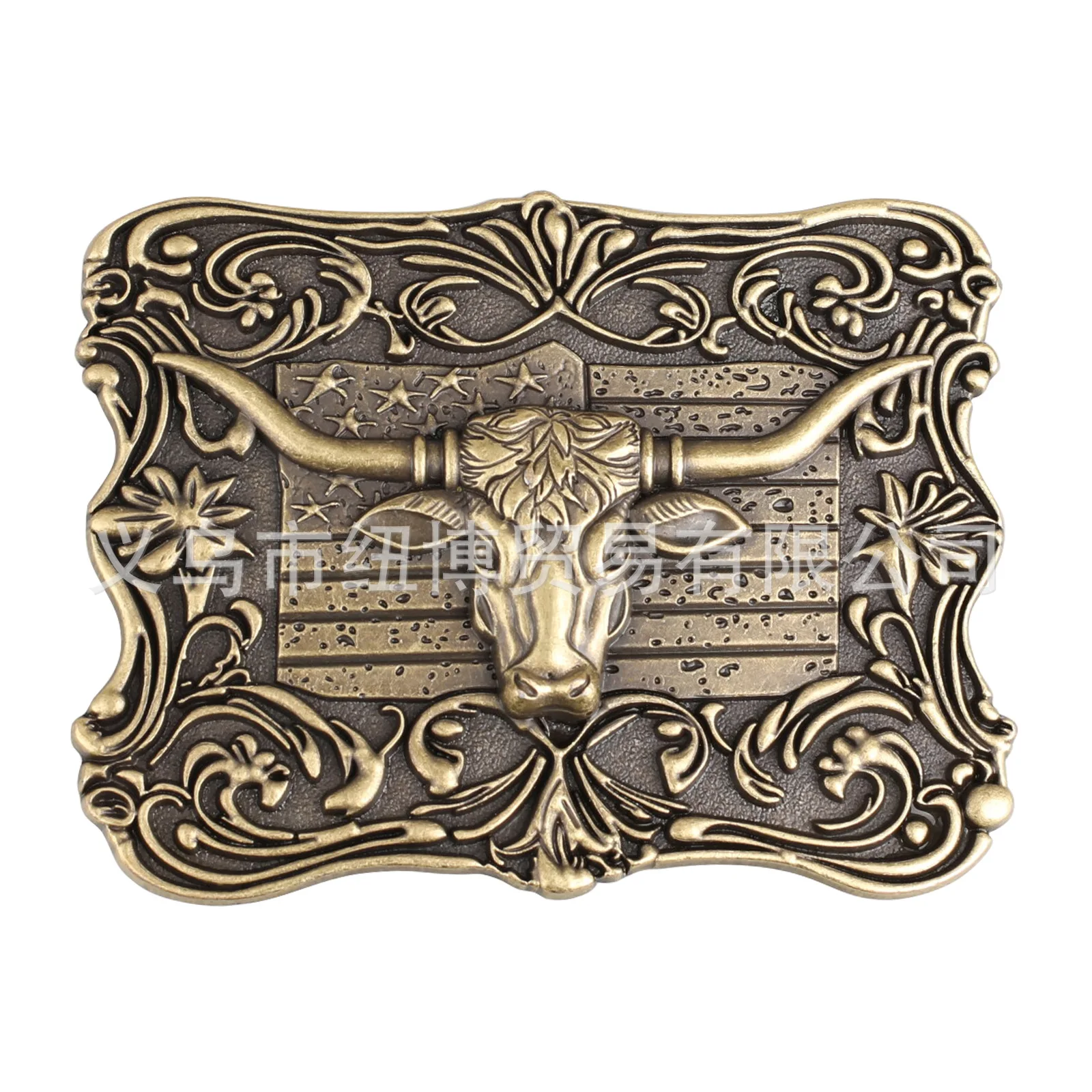 

Пряжка для ремня YonbaoDY K433, бронзовый цвет, узор в виде головы быка, удача, это в порядке головы