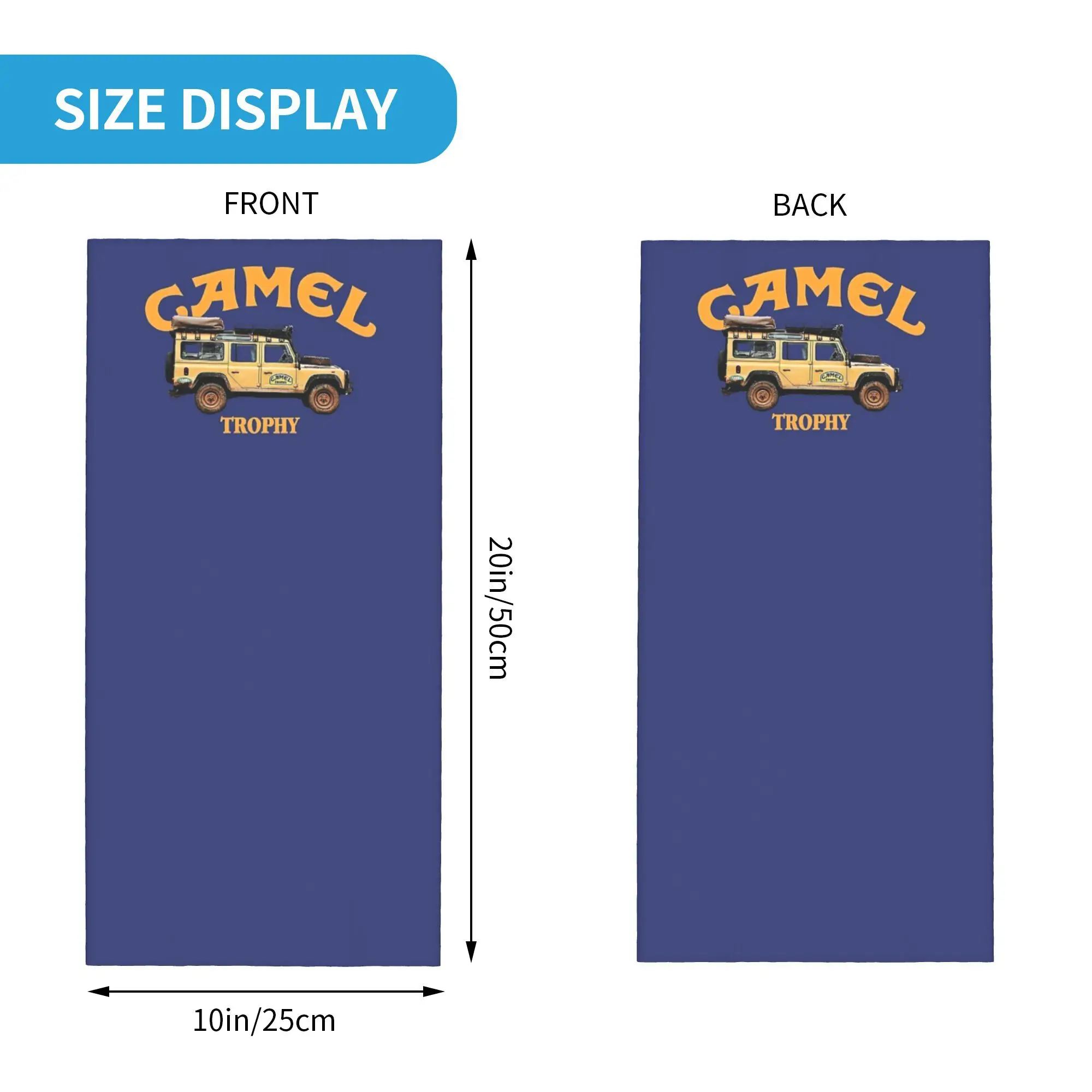 キャメル トロフィー ディフェンダー 110 バンダナ ネック カバー プリント マスク スカーフ 多用途 ヘッドバンド 乗馬 メンズ レディース 大人 オールシーズン