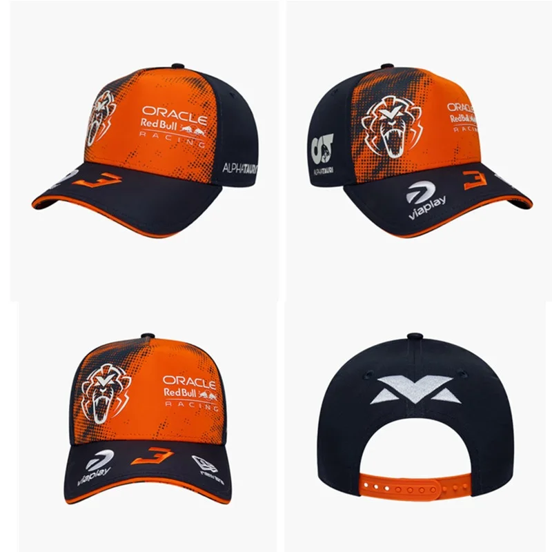 Red Bull Racing Max Verstappen 2026 Orange Lion Baseball Cap, Men's And Women's Max Verstappen Fan Caps, Red Bull Baseball Cap
