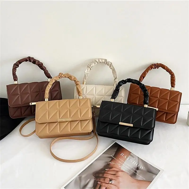 

Женская модная клетчатая сумка из искусственной кожи на одно плечо, девчачья женская повседневная сумка через плечо, простая дорожная сумка-тоут