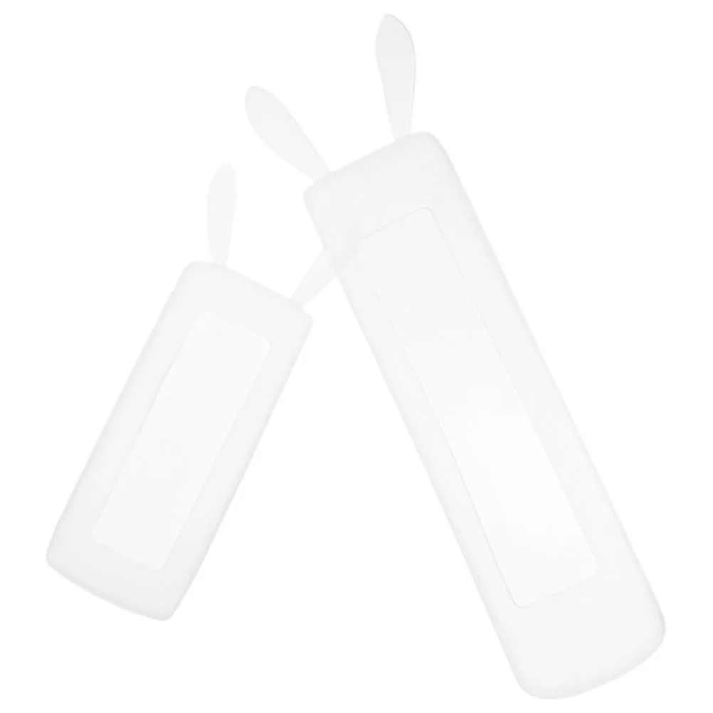 

2pcs Remote Control Protector Transparent Silicone Rabbit Dustproof Cover for AC Remote Easily Cleaned Anti Slip