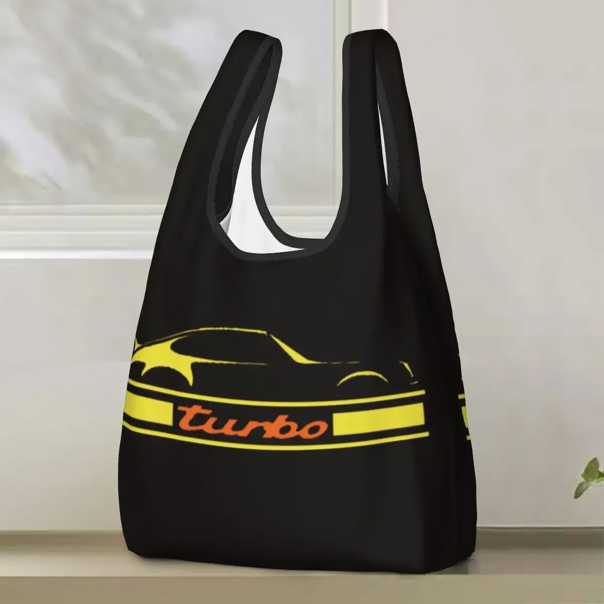 Turbo 911 Shopping Bag Portable Tote Bags Foldable Shoulder Shopper Bag Groceries Handbag