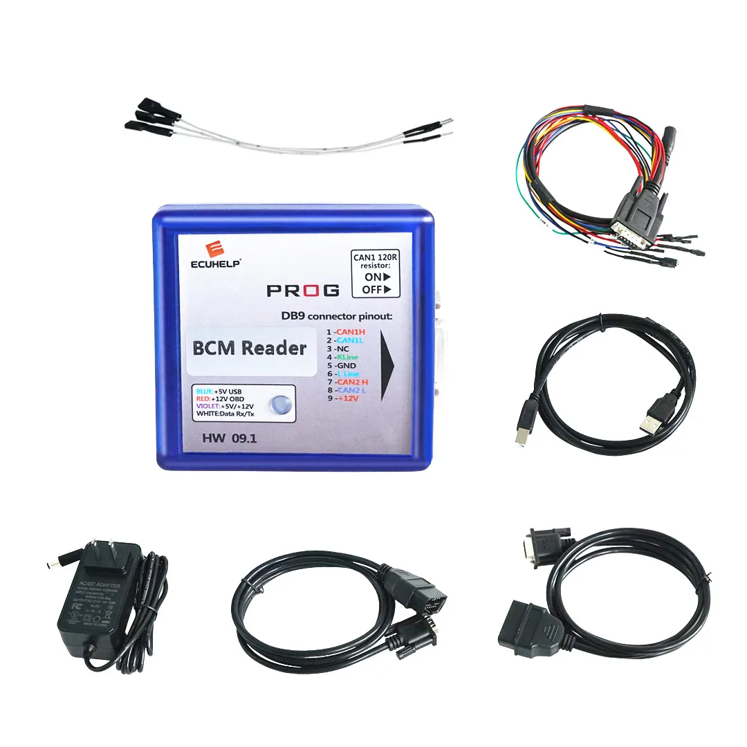 New License For Ford/Citroen IO-PROG ECU Programmer BD9 Pinout I/O Terminal IO PROG HW 09.1 FLASH/EEPROM K-Line CAN For OPEL/GM