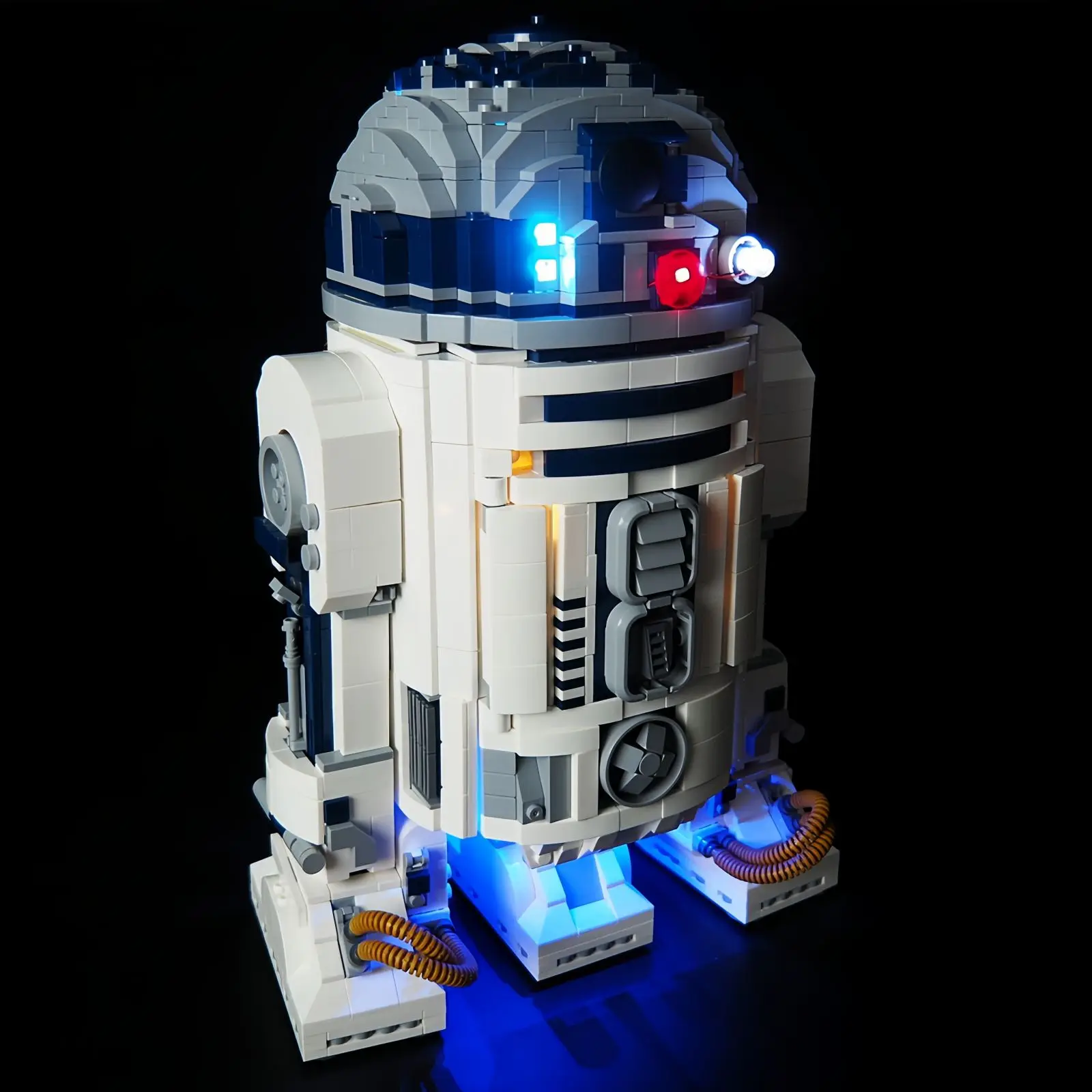 Hprosper 5V LED Light For Star Wars: R2-D2 75308 Decorative Lamp With Battery Box (Not Include Lego Building Blocks)