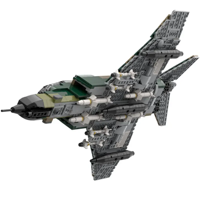 1330PCS MOC-202374 F-4 Phantom II (Variant 1: USAF F4E) Aircraft DIY Model, military Assemble Bricks, Puzzle Toys for Children