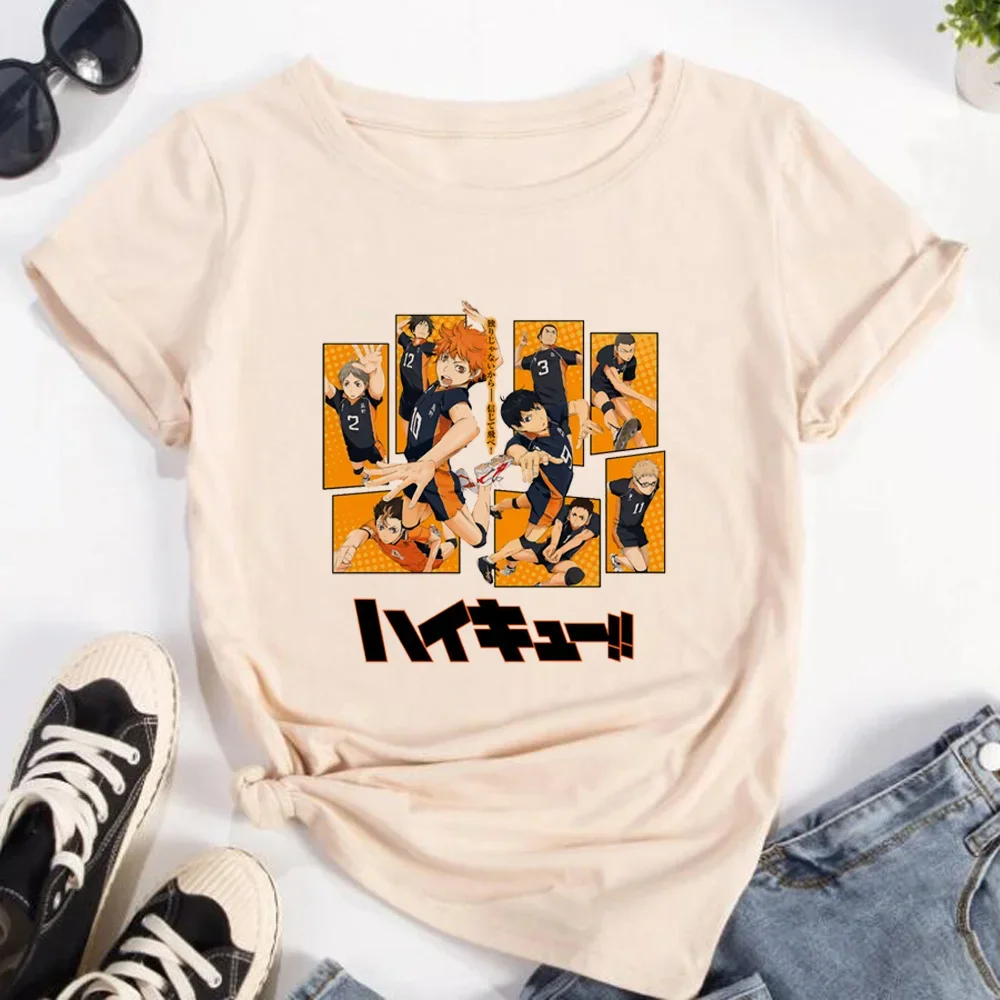 Haikyuu t shirt women anime t shirt female comic clothing