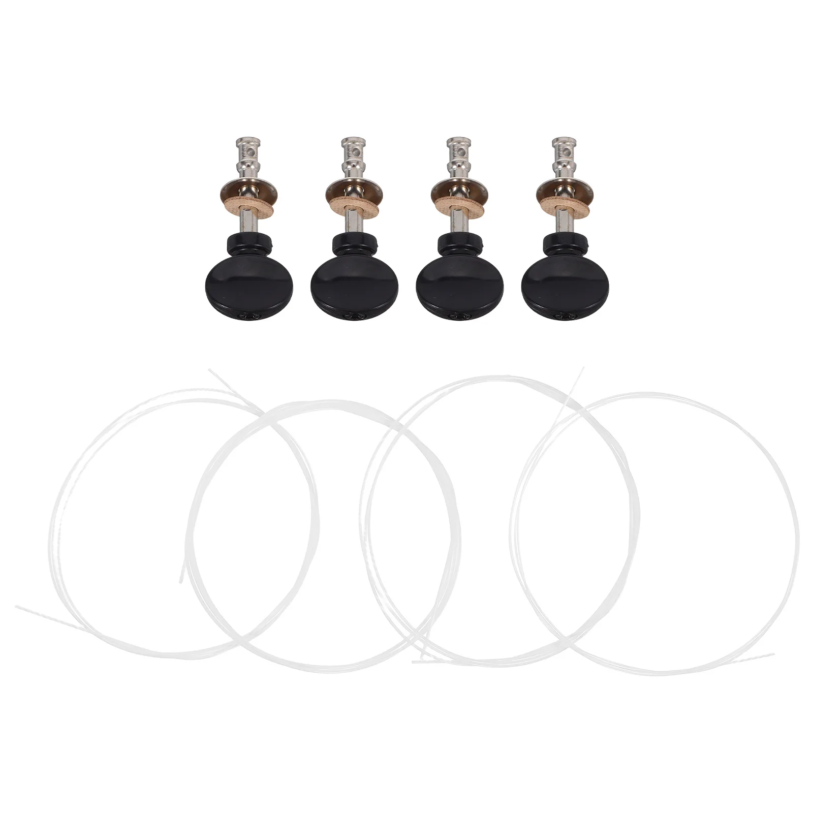 

4 Pcs Ukulele Accessories Concert Tuning Pegs The Strings Acoustic Guitar Tuners Plastic Machines Replacement Parts