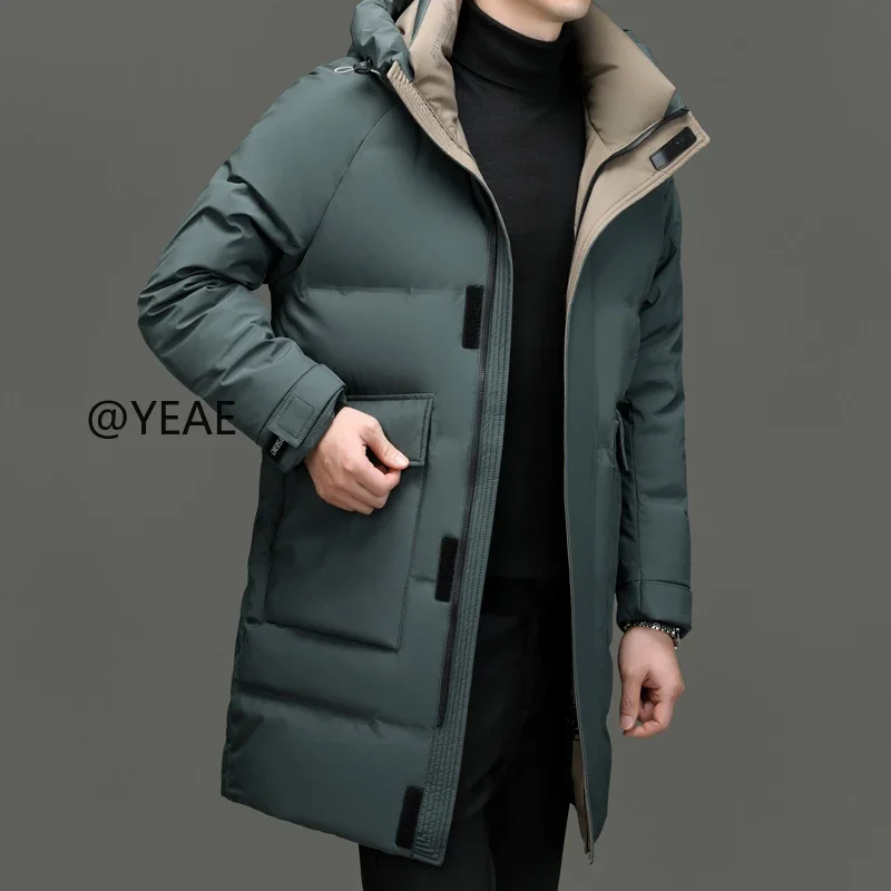 Hooded Jackets Long Padded Men Designer Clothes Men Men's Luxury Down Jacket Men's Padded Jacket Male Cold Coat for Winter