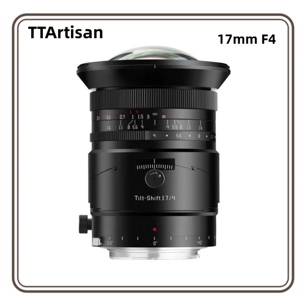 TTARTISAN 17mm F4 Tilt-Shift MF Full Frame Prime Lens Wide Angle Tilt Lens For Sony E Fuji GFX Nikon Z Canon RF Lumix L