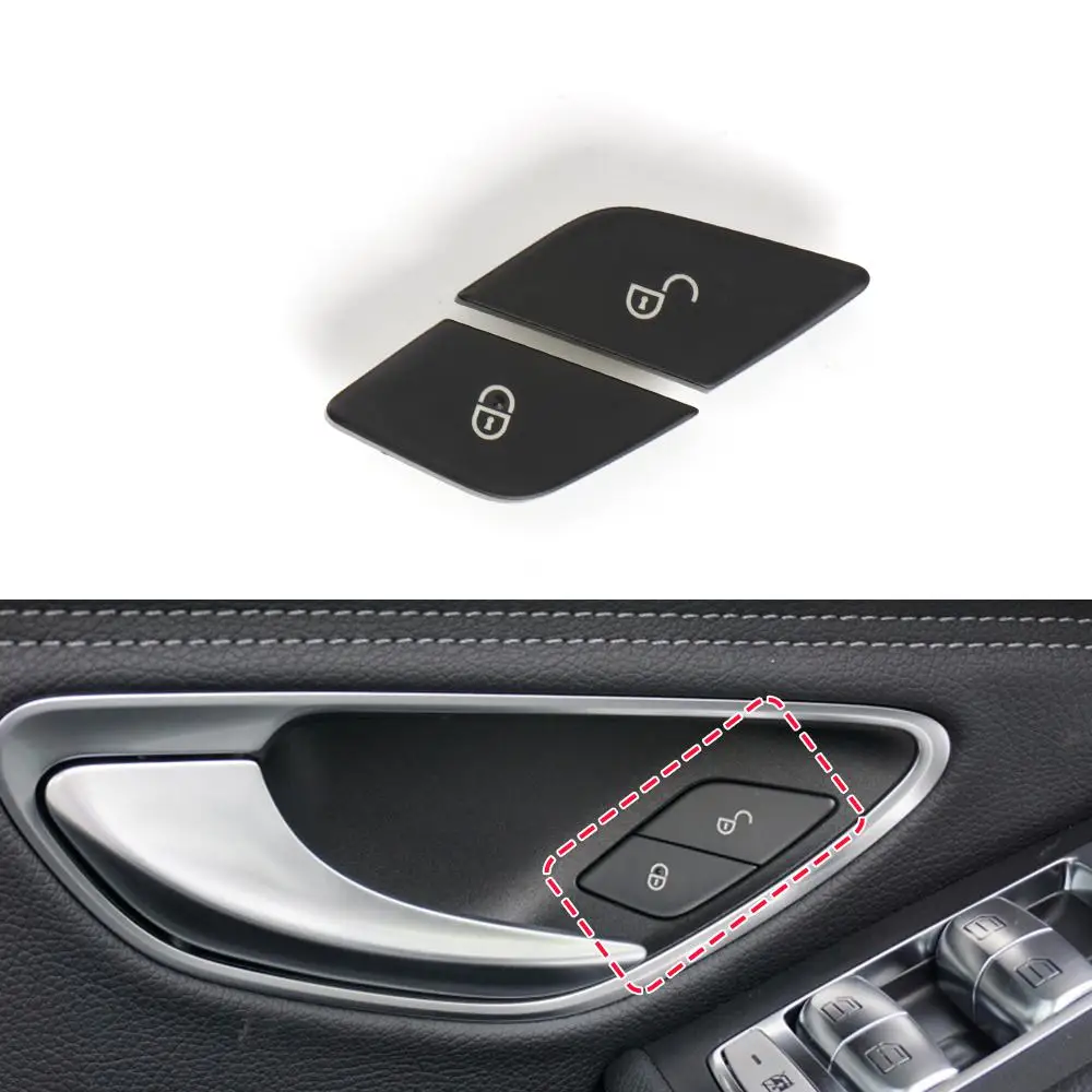 Left Front Door Switch Lock Button Get on and off the Door Security Lock Button for Mercedes Benz W205 C GLC Class 2059055251