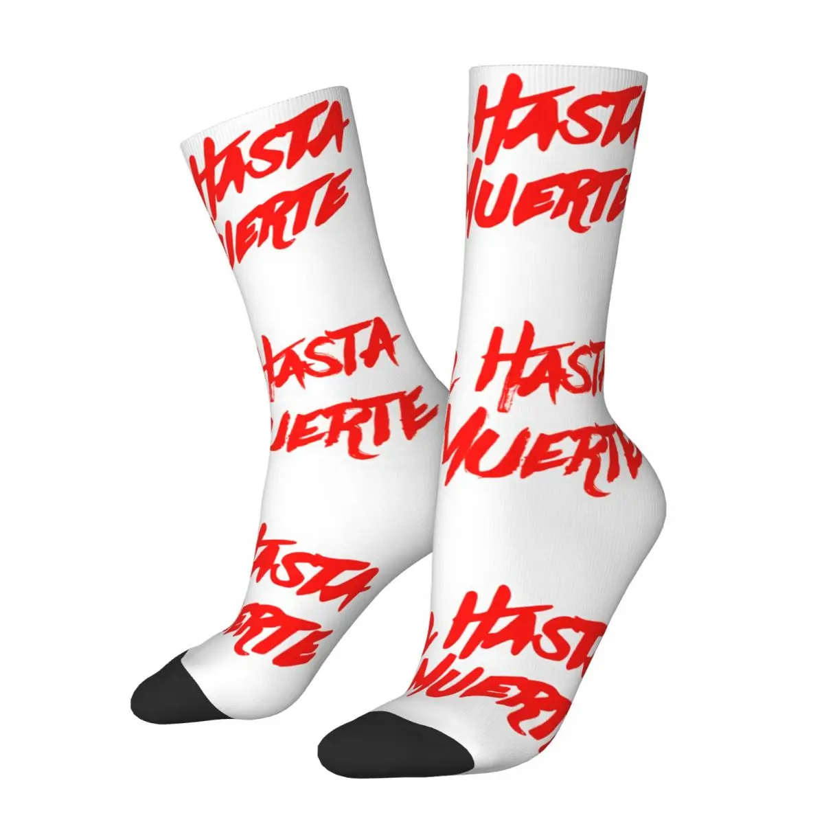 

Anuel Real Hasta La Muerte Men Women Socks Cotton Simplicity Anime Fashion Long Funny Sox Unisex