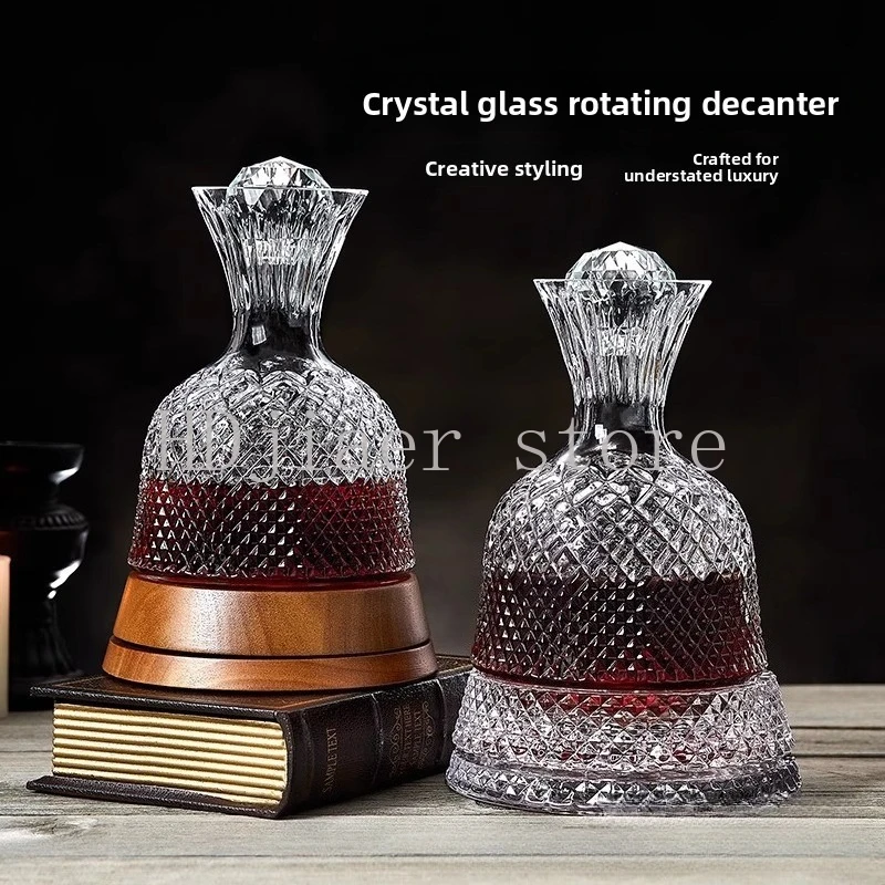 

A luxurious choice! High-end red wine rotating decanter, quickly revitalizing the fragrance of fine wines