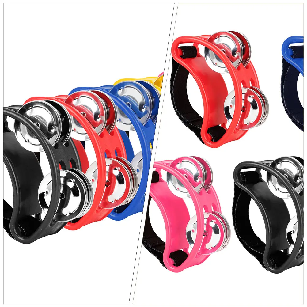 

Pedal Bell Musical Toy for School Tambourines Instruments Hand Children Shaker Stainless Steel Feet Percussion Children's