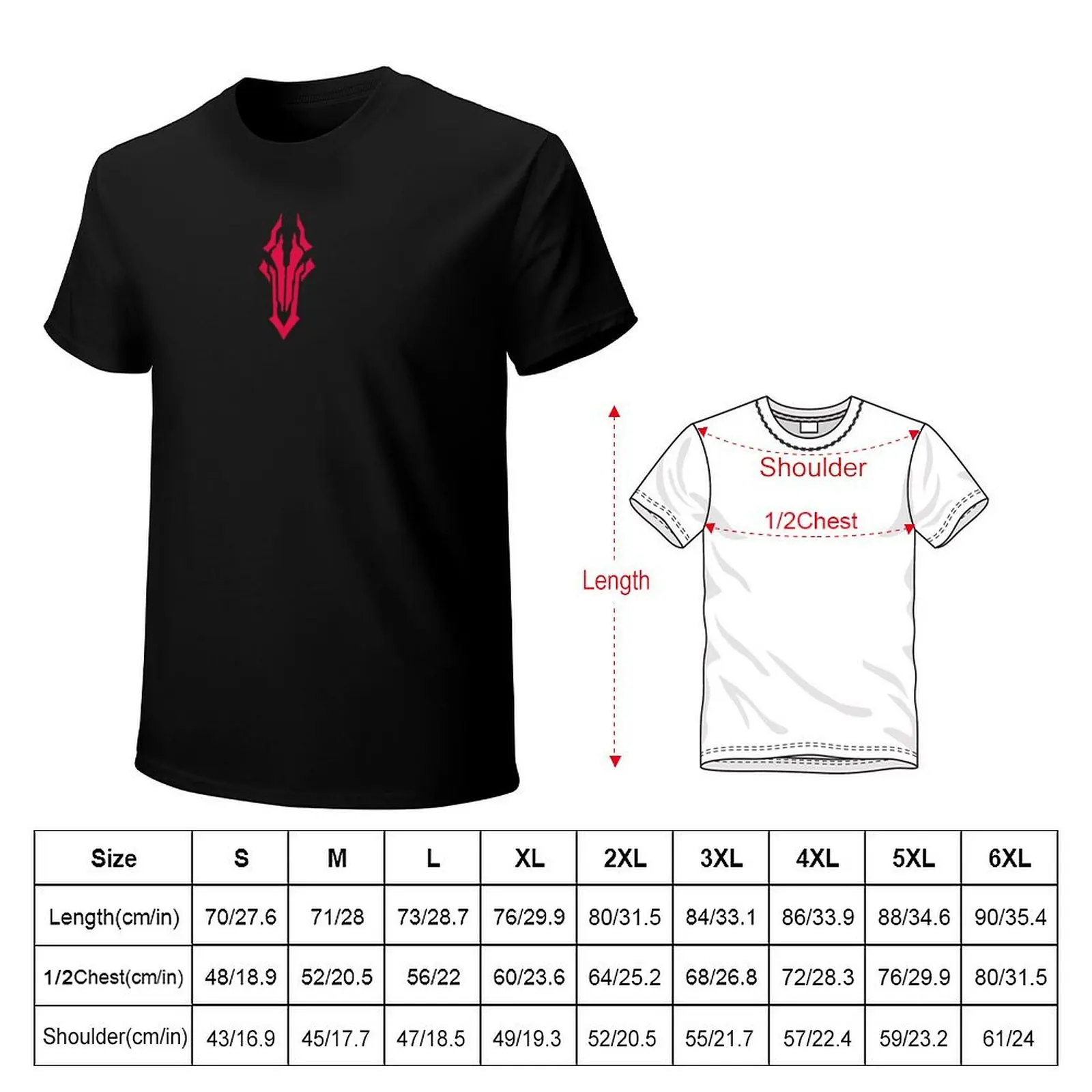 Darksiders Rune Skull Icon Fury Red T-Shirt Construction Work Tee Shirt