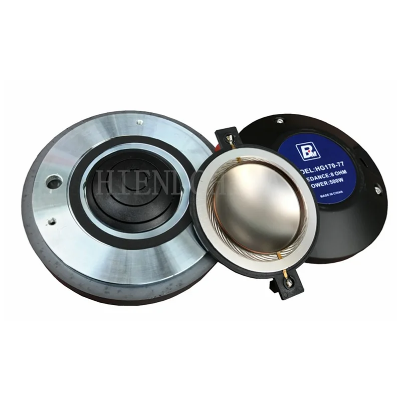 PT-002 170 Magnetic 75 Core Titanium Film Hg170-77 Tweeter Driver Head Professional Stage Treble Head 110db 8ohms 80-160w（1PCS）