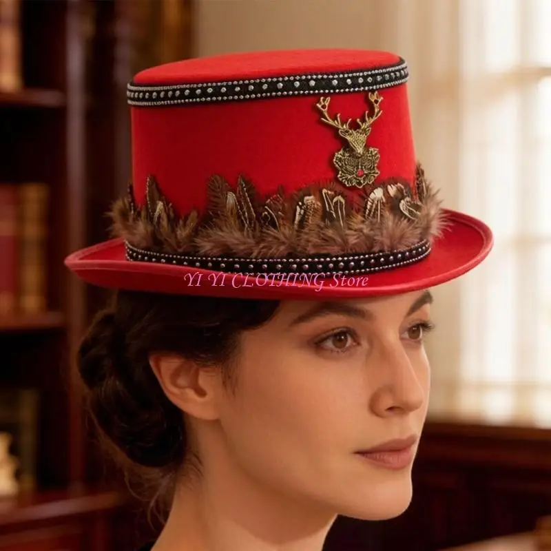 N5KF Unique Deer Hat Great For Cosplay Outfits