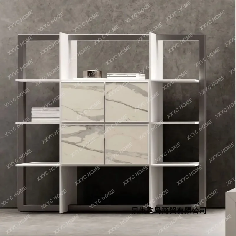 XXNew Arrival Luxury Bookshelf Solid Wood Storage Shelf Modern Simple Display Cabinet Custom