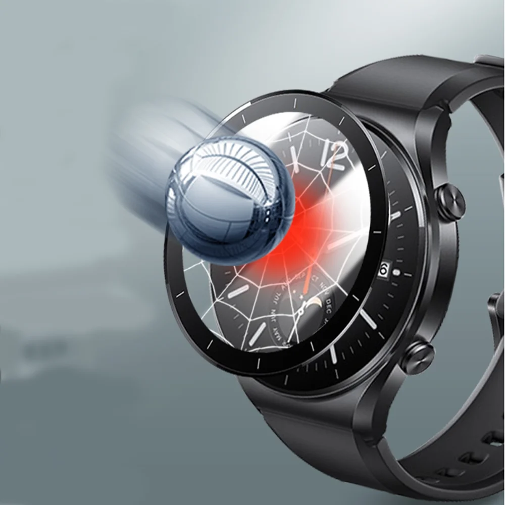 2Pcs Protective Film For Huawei Honor GS3 Smartwatch HD Anti-scratch 3D Curved Composite Film Screen Protection Accessory