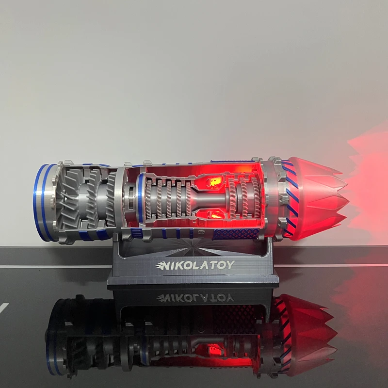 Model myśliwca z silnikiem turbinowym J-35A/J-35, model silnika odrzutowego PLA Hardcore, zabawka do druku 3D na biurko